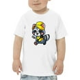 thumbnail image 1 of Raccoon Plays Badminton T-Shirt Toddler -Image by Shutterstock,  2 Toddler, 1 of 4
