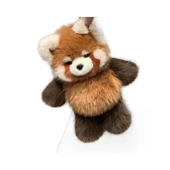 Raccoon Plush Keychain Pendant Toy, Running Animal Soft Fabric Hanging Ornament Toy, Detailed Embroidery Decorative Bag Backpack Charm Toy, Portable Collectible Display Giftable Plush Toy