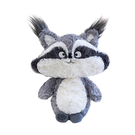 Raccoon Plush Toy - Gray Mischievous Raccoon Stuffed Animal, Funny Gag Doll, Soft Hugging Pillow For Girls, Sleep Companion, Gift For Kids, Teens, Friends