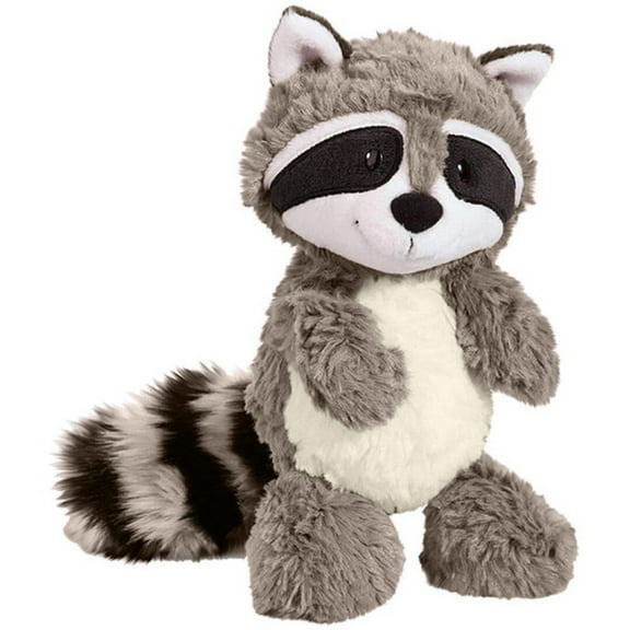 Raccoon Plush Toy Stuffed Animal Soft Forest Creature Huggable Pillow for Kids and Adults Home Decor Grey White Cute Wildlife Toy Gift for Birthday