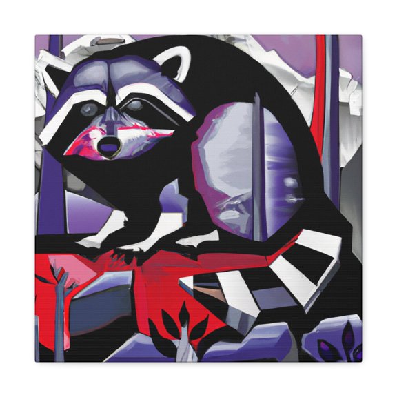 Raccoon Pop Art Splash - Canvas