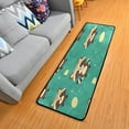 thumbnail image 1 of Raccoon Repeat Pattern Elegant Area Rug 72" x 24" Non-Slip Polyester with Cotton Padding, 1 of 7