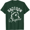 thumbnail image 1 of Raccoon Street Cat Funny Unisex T-Shirt for Men Women Kids Toddler,Forest Green Color,Size YXS, 1 of 5