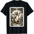 thumbnail image 1 of Raccoon Street Cat Tarot Card Racoon Raccoon T-Shirt TShirt, 1 of 4