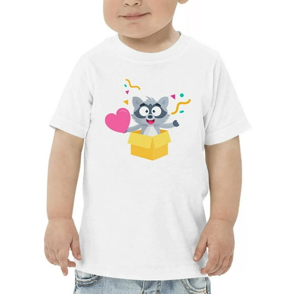 Raccoon Surprise T-Shirt Toddler -Image by Shutterstock,  4 Toddler