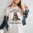 thumbnail image 1 of Raccoon T-Shirt, Retro T-shirt, Transparency Graphic Tee, Perfect for Animal Lovers, Casual Wear, Gift for Friends, Birthday, Comfort Colors Unisex Cotton T-Shirt, Size S-3XL, 1 of 3