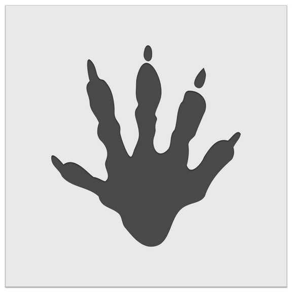 Raccoon Trash Panda Hand Print DIY Cookie Wall Craft Stencil - 5.5 Inch