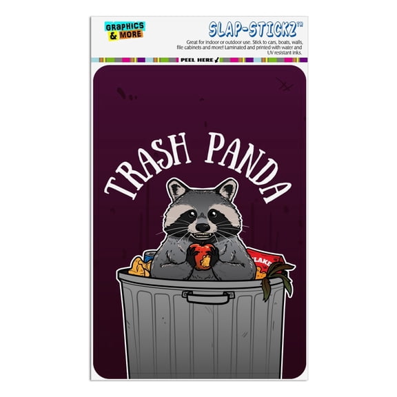 Raccoon Trash Panda in Garbage Home Business Office Sign