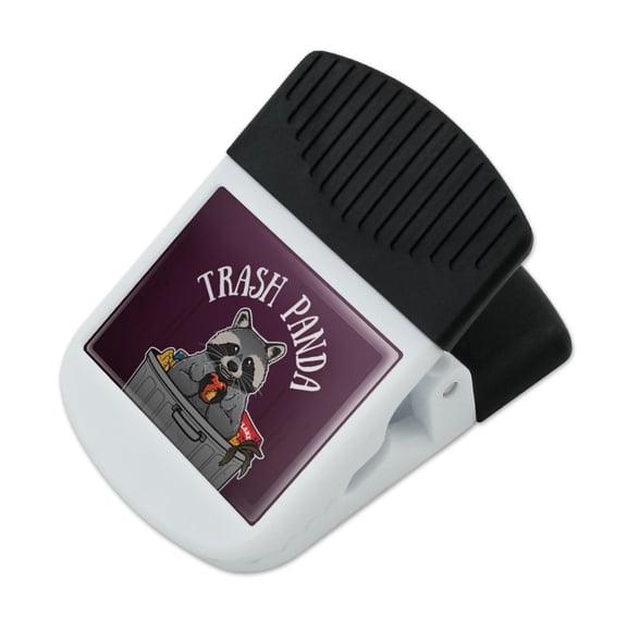 Raccoon Trash Panda in Garbage Refrigerator Fridge Magnet Magnetic Hanging Hook Note Snack Clip