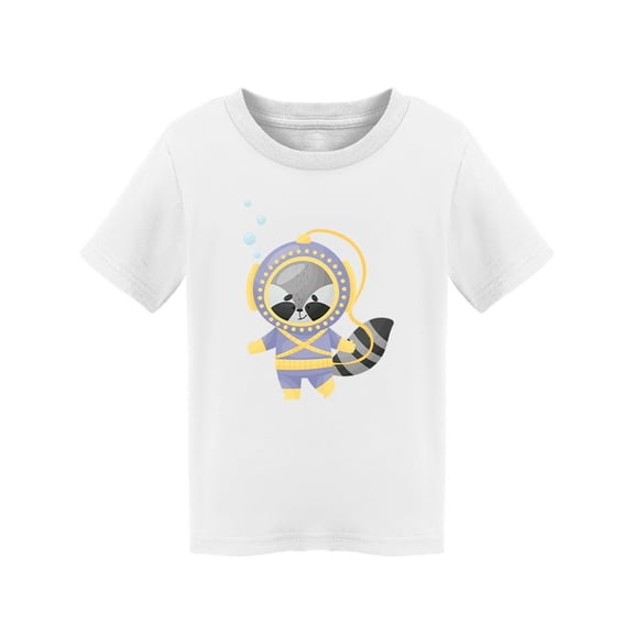 Raccoon Wearing Diving Suit T-Shirt Toddler -Image by Shutterstock,  3 Toddler
