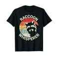 thumbnail image 1 of Raccoon Whisperer Raccoon Feeder Love Raccoons Pet Raccoon Black T-Shirt, 1 of 5