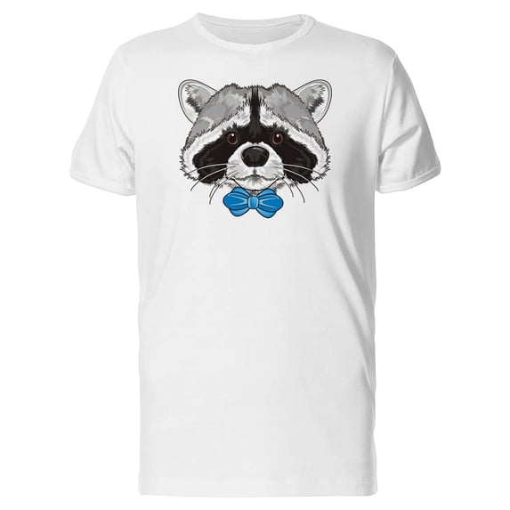 Raccoon With A Blue Bow Tie Tee Men's -Image by Shutterstock