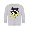 thumbnail image 1 of Raccoon With A Yellow Scarf Long Sleeve Toddler -Image by Shutterstock,  2 Toddler, 1 of 4