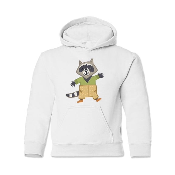 Raccoon With Clothes Hoodie Juniors -Image by Shutterstock,  Large
