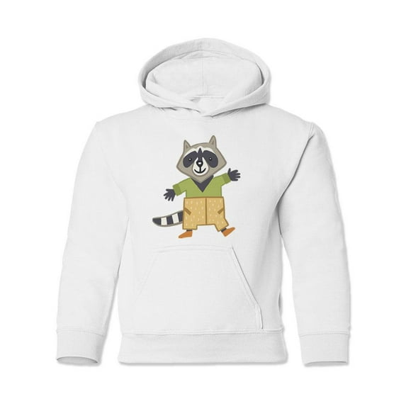 Raccoon With Clothes Hoodie Juniors -Image by Shutterstock, Large