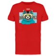 thumbnail image 1 of Raccoon With Headphones T-Shirt Men -Image by Shutterstock, Male XX-Large, 1 of 2