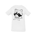 thumbnail image 1 of Raccoon With Shawl T-Shirt Infant -Image by Shutterstock,  6 Months, 1 of 4