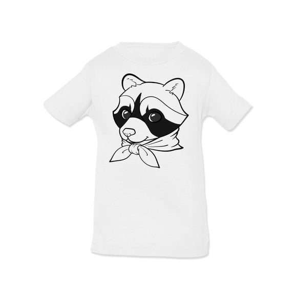 Raccoon With Shawl T-Shirt Infant -Image by Shutterstock, 6 Months