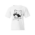 thumbnail image 1 of Raccoon With Shawl T-Shirt Juniors -Image by Shutterstock,  x-Large, 1 of 4