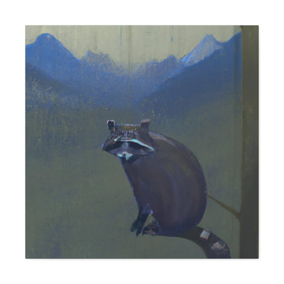 "Raccoons' Reflection" - Canvas