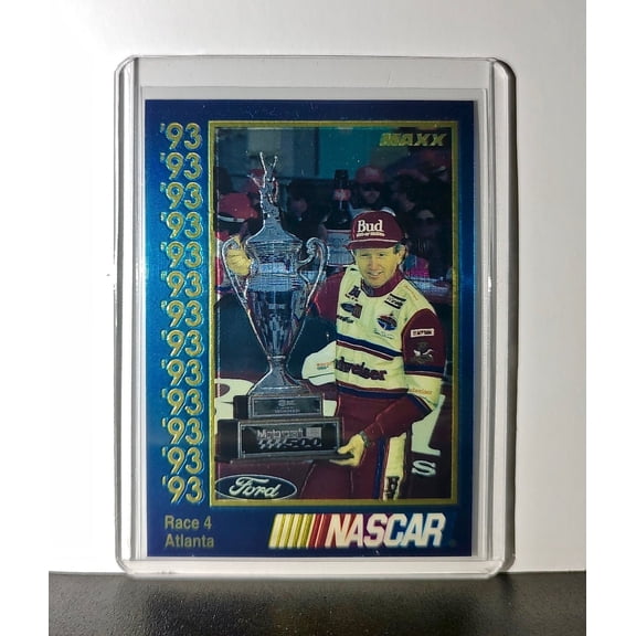 Race 4 Atlanta YR 1993 Maxx Premier Plus Racing #182 NASCAR Card Junior Johnson