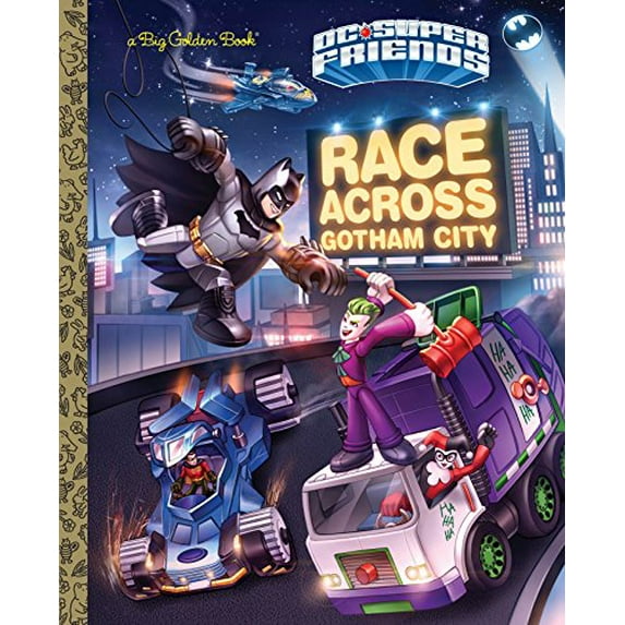 Pre-Owned Race Across Gotham City (Big Golden Book) Paperback