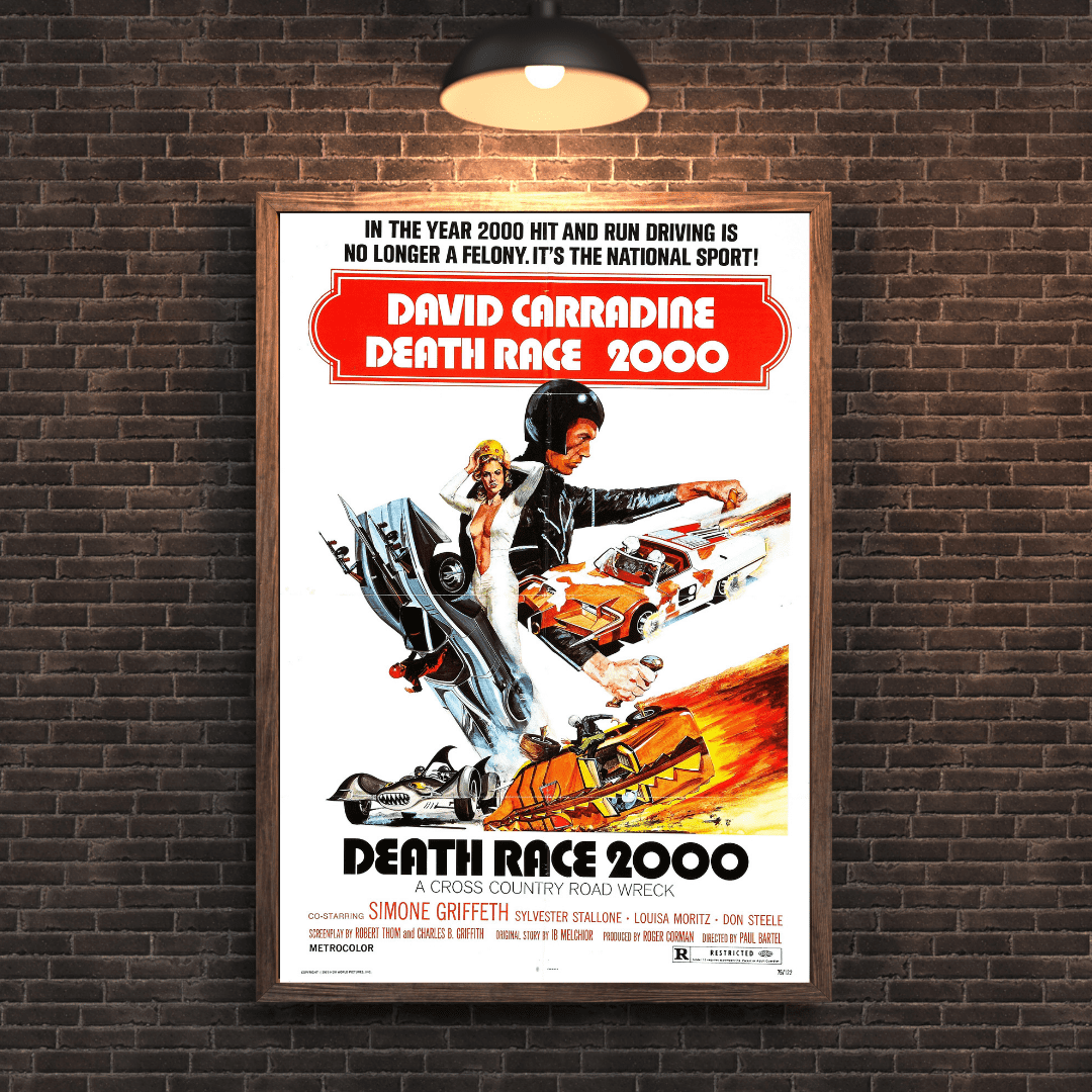 Race Against Death Death Race 2000 Movie Poster Free Shipping