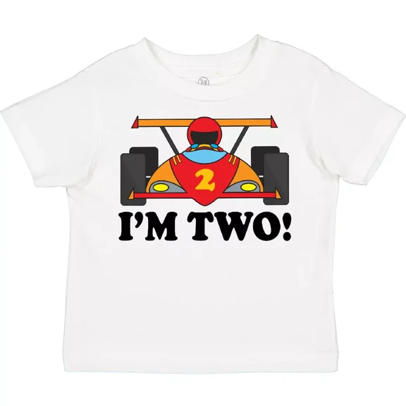 Race Car 2Nd Birthday Boys Racing Toddler T-Shirt Turning Two Second Baby Clothing, Cute Baby Shirt, TODDLER SHORT SLEEVE TEE BELLA CANVAS 3001T