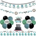 thumbnail image 1 of Race Car Baby Shower Decorations for Boy It’s A Boy Banner Race Car Garland Race Car Cake Decorations Blue Race Car Balloons Vintage Blue Race Themed Racing Car Baby Shower Party Supplies, 1 of 6