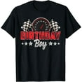 thumbnail image 1 of Race Car Birthday Party Racing Family Birthday Boy Pit Crew T-Shirt, 1 of 3