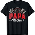 thumbnail image 1 of Race Car Birthday Party Racing Family Papa Pit Crew T-Shirt, 1 of 3