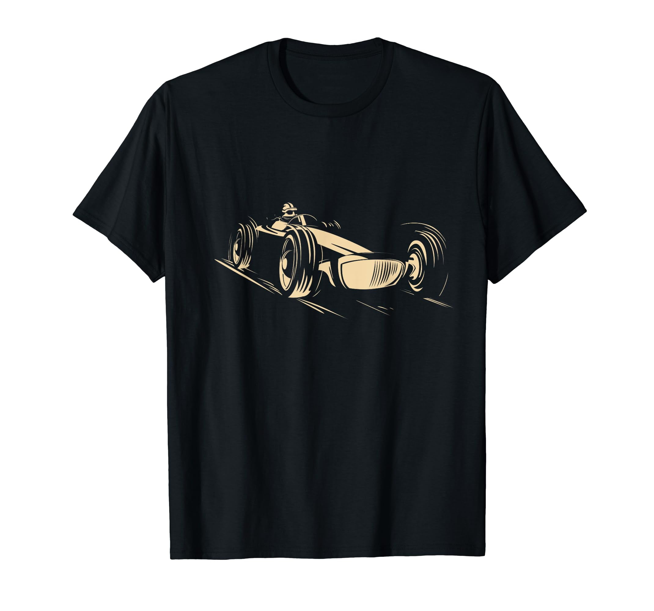 Race Car Black T-Shirt Racing Sports Auto Racer Vintage Cool Tee ...