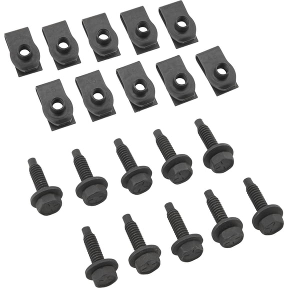 Race Car Body Bolt Kit, 10 Piece with Clips