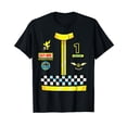thumbnail image 1 of Race Car Driver Costume Men Women Birthday Halloween Black T-Shirt, 1 of 5