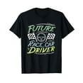 thumbnail image 1 of Race Car Driver Kids Racing Driver Black T-Shirt, 1 of 5
