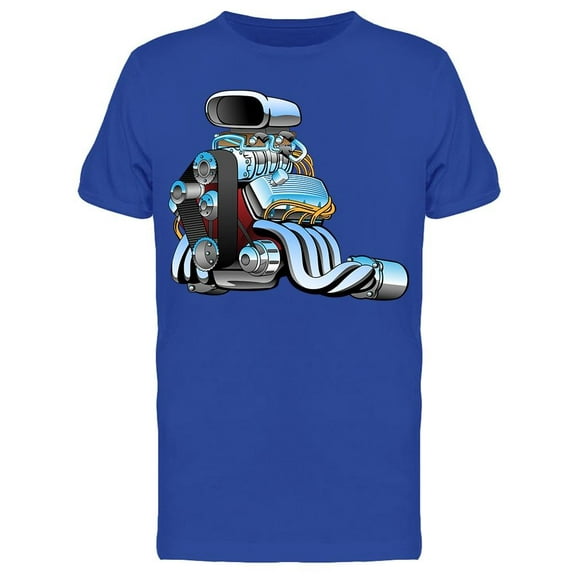 Race Car Engine T-Shirt Men -Image by Shutterstock, Male Large