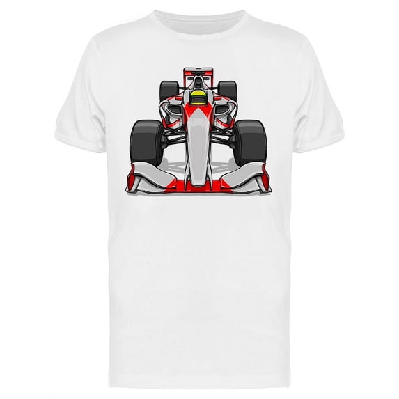 Race Car Front View T-Shirt Men -Image by Shutterstock, Male 3X-Large