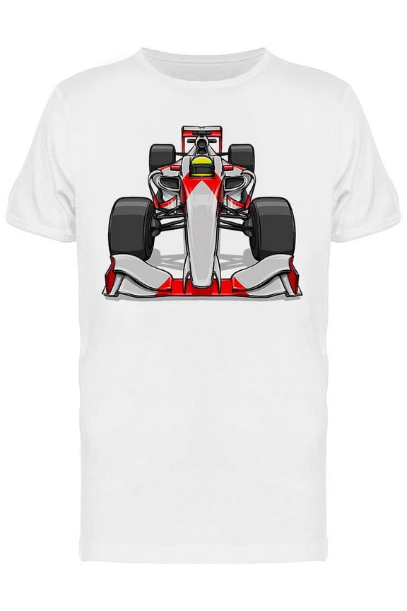 Race Car Front View T-Shirt Men -Image by Shutterstock, Male Large