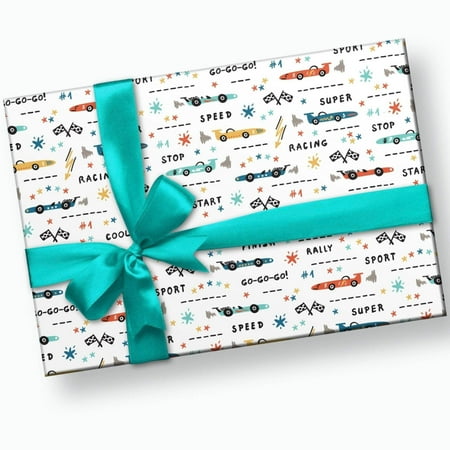 Race Car Gift Wrap