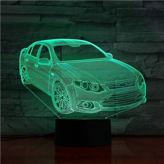 Race Car Lamp, Lamp for Teen Boys Room, Valentines Gifts for Kids, Car Atmosphere Lamp, Atmosphere Lamp for Car, F1 Car Night Light Toys, 3D Optical Illusion, Party Decorations Birthday Gifts