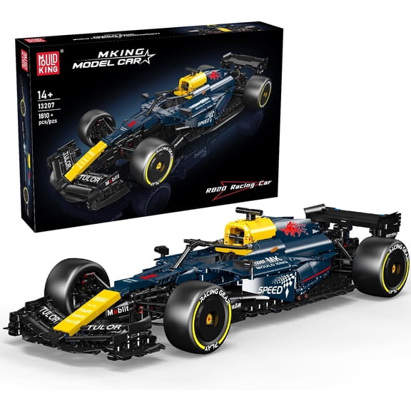 Race Car Model Toys MOC Bricks Collectible Sportscar Building Blocks, Racing Car Building Kits, Static Version 1,810 Pieces
