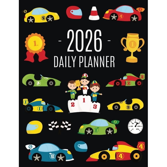 Race Car Planner 2026: For All Your Weekly Appointments! 12 Months Daily Organizer with Cool Automobiles (January-Decemb, (Paperback)