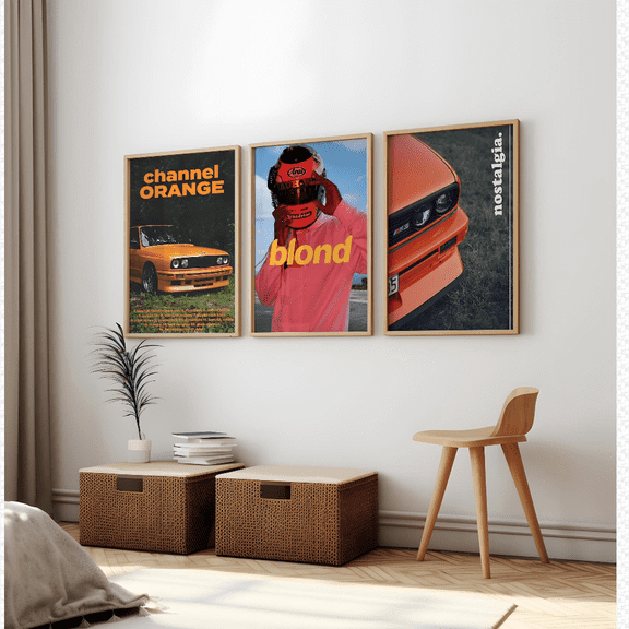 Race Car Rap Music Hypebeast Fashion Poster Set 3 Prints Set 3 , Poster Only