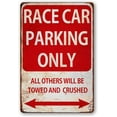 thumbnail image 1 of Race Car Room Decor For Boys，Vintage Car Metal Tin Signs Bedroom And Garage Cars Sign Wall Decor Race Car Parking Only 8x12 Inch, 1 of 3