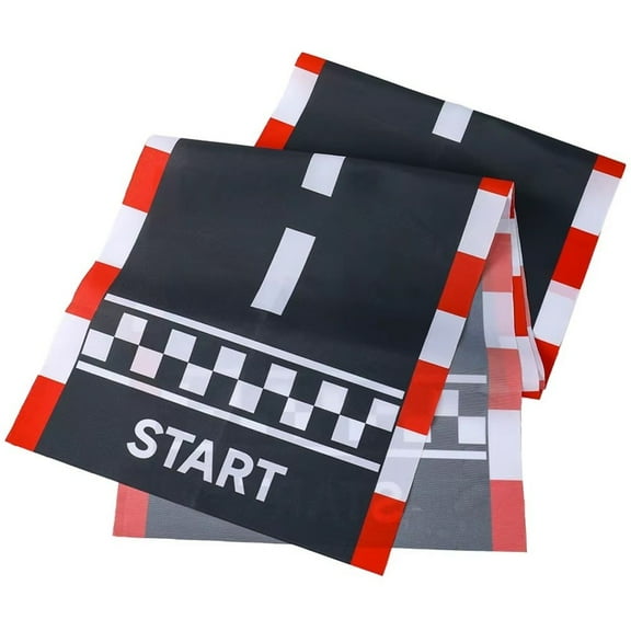 Race Car Tablecloths, Racing Car Birthday Party Supplies,Racetrack Floor Running Mat, Racetrack Table Covers for Birthday Race Car Party Decors