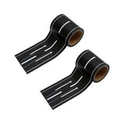 Race Car Track Road Tape Kids Toy Train Tape Sticker Roll for Cars Track and Train Sets, Stick to Floors and Walls, Quick Cleanup