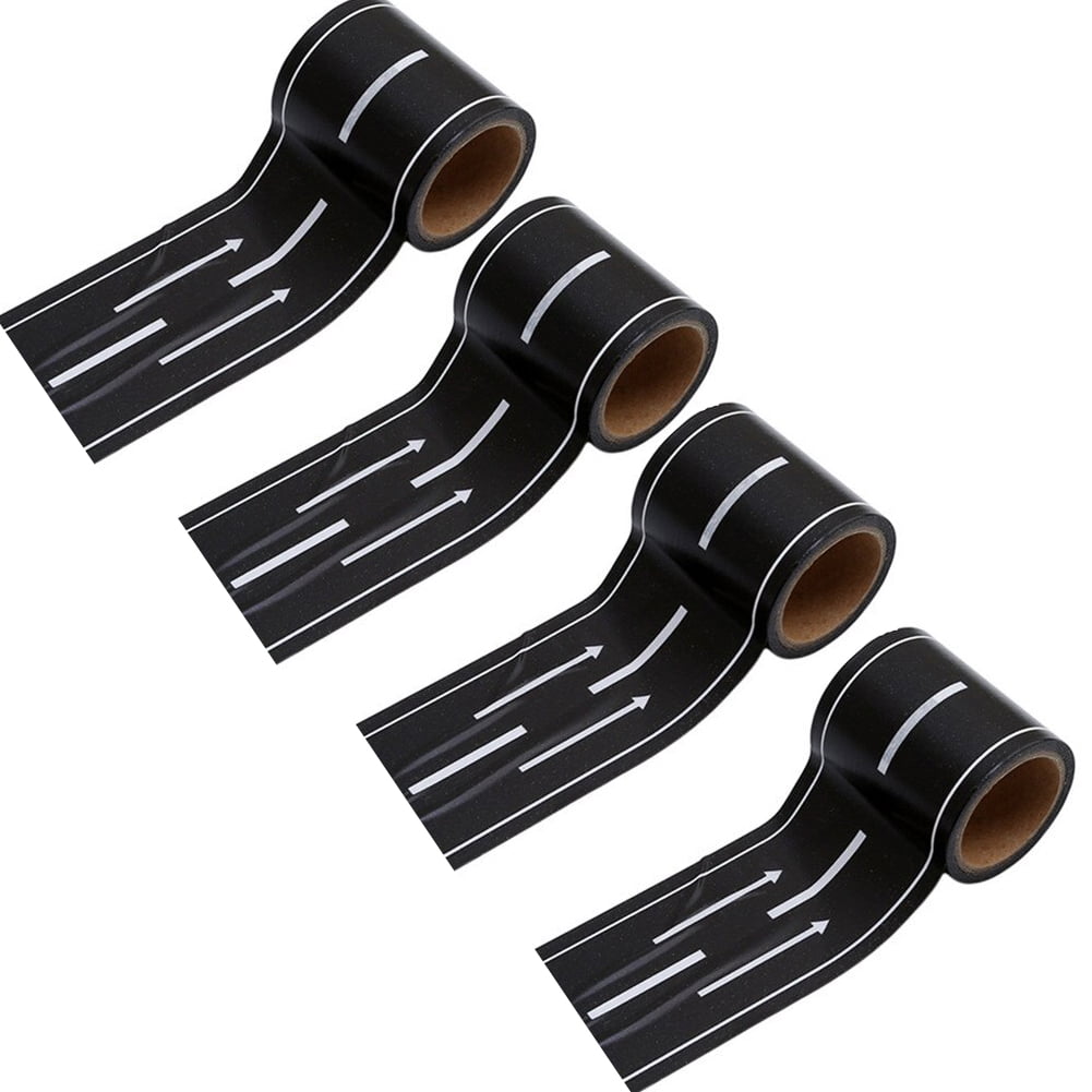 Race Car Track Road Tape Kids Toy Train Tape Sticker Roll for Cars Track  and Train Sets, Stick to Floors and Walls, Quick Cleanup