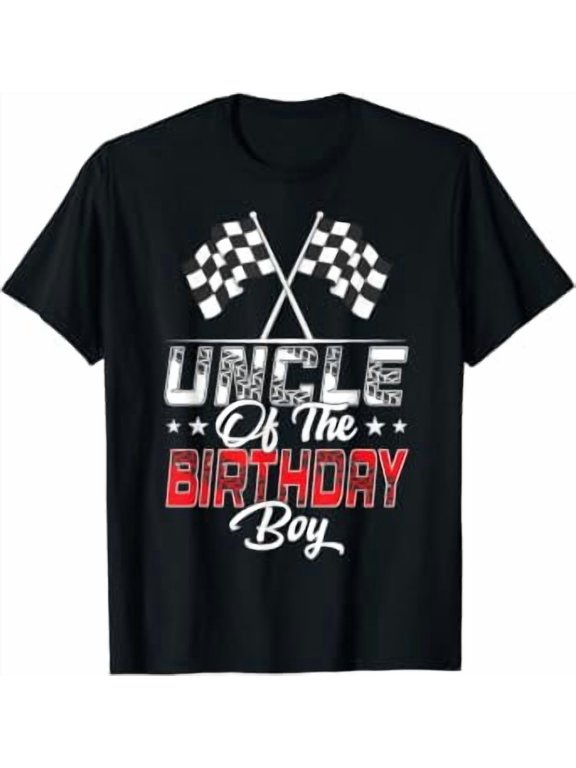 Race Car Uncle Of The Birthday Boy Racing Family Pit Crew T-Shirt
