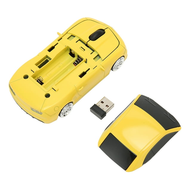 Race Car Wireless Mouse Sports Car Computer Mouse 2.4 GHz LED Light ...