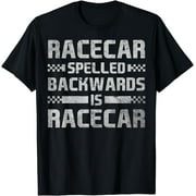 Race Cars Racecar Spelled Backwards Race Car Racing Apparel T-Shirt